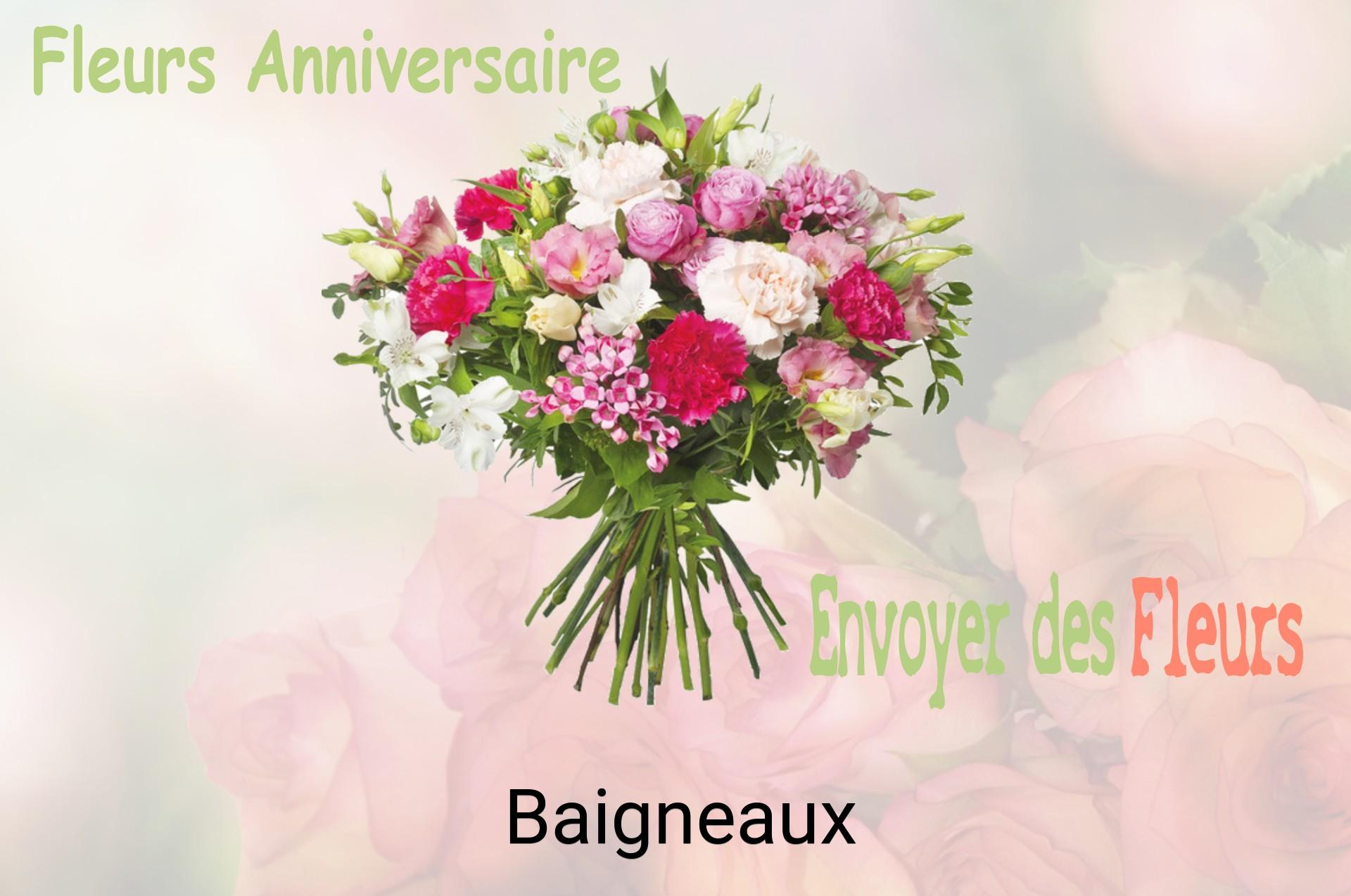 Bouquet de fleurs d’anniversaire livré à Baigneaux